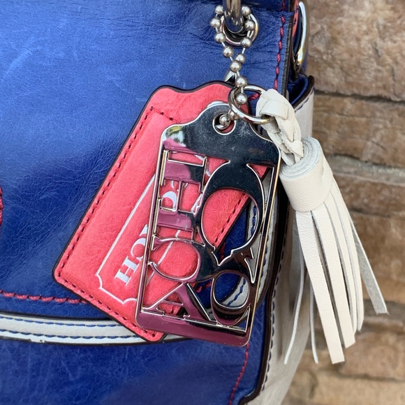 Coach Willis Multi-Colored Leather Turnlock Crossbody - Picture 10 of 17